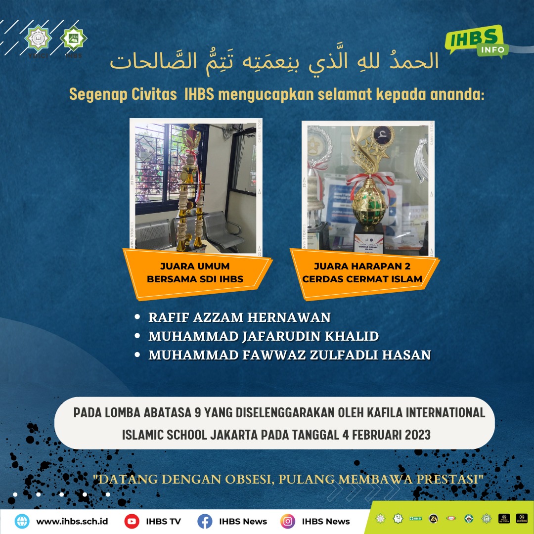 IHBS Juara CCI Pada Ajang Lomba ABATASA 9 di KIIS Jakarta