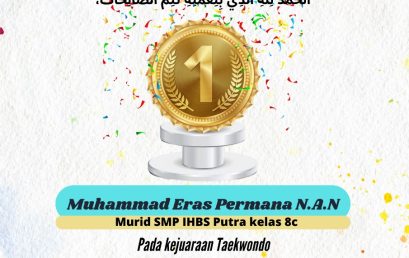 Alhamdulillah SMP IHBS Putra Juara Taekwondo ISSC Piala MPR RI DKI Jakarta